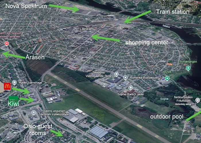 Privat overnatting Guest Rooms, Ved Lillestrøm